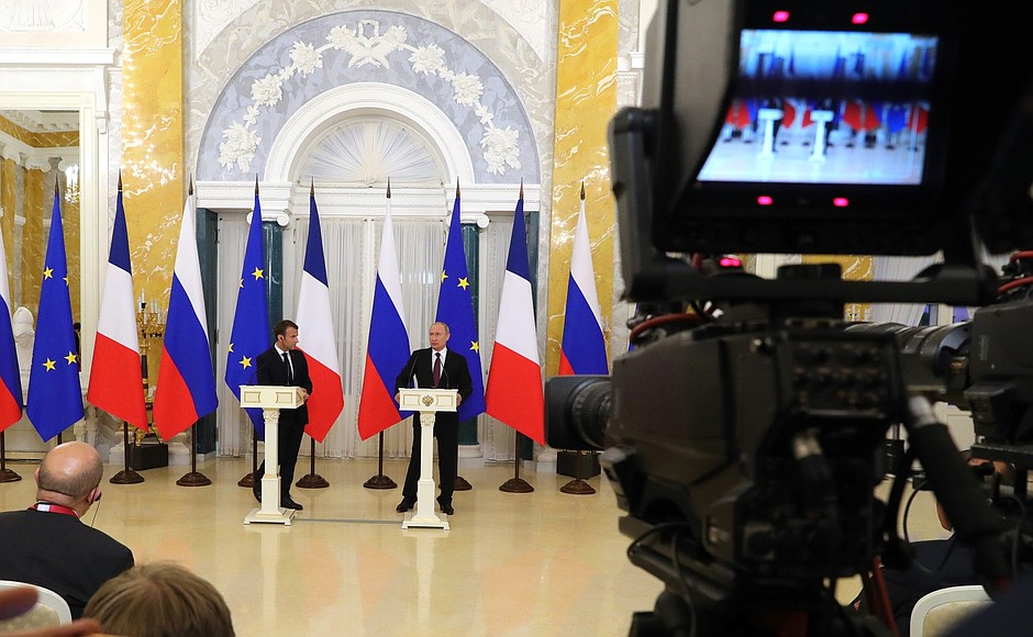 Joint news conference with President of France Emmanuel Macron
