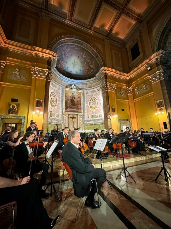 The Russian orchestra performed in Rome