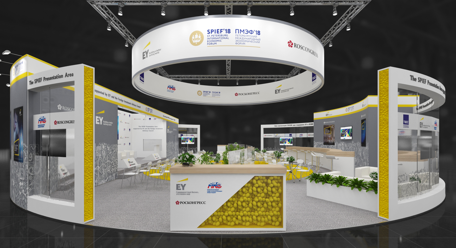 SPIEF Presentation Area supported EY and FIAC to Operate During the Forum