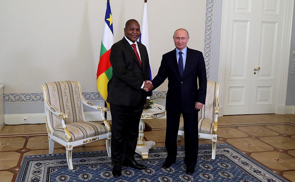 Meeting with President of Central African Republic Faustin Archange Touadera